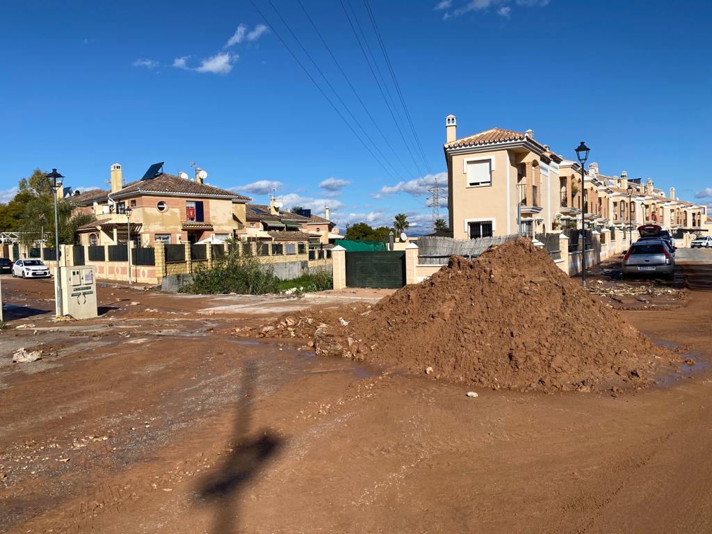 Así ha amanecido Alhaurín de la Torre, uno de los municipios más afectados por la borrasca.