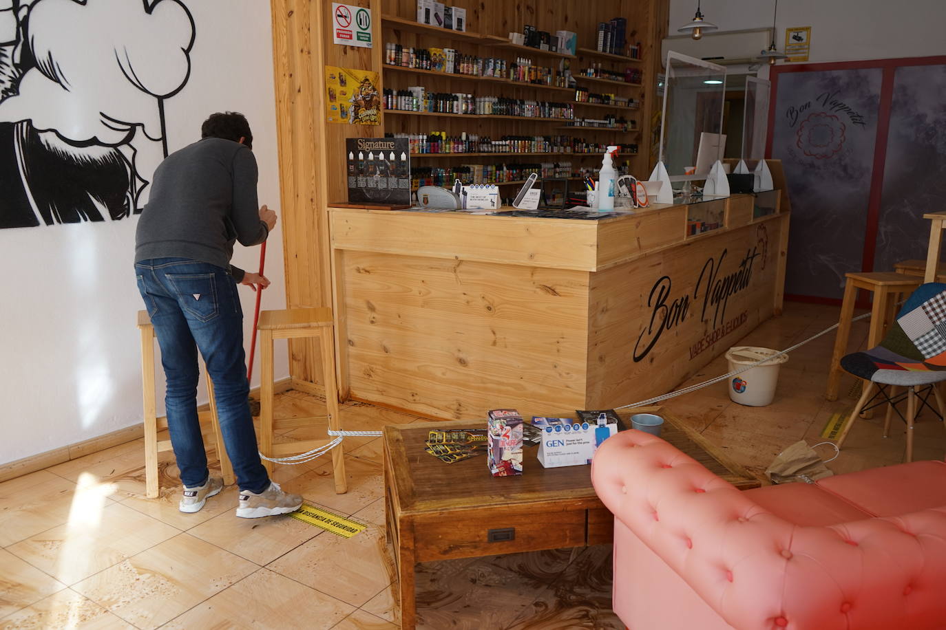 Así ha amanecido Alhaurín de la Torre, uno de los municipios más afectados por la borrasca.