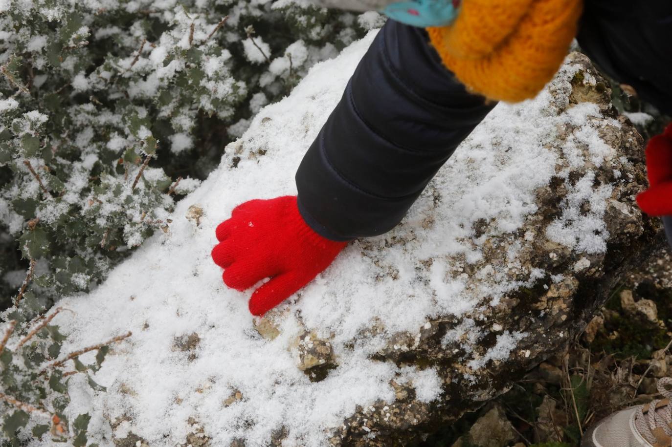Nieve en el Torcal de Antequera este domingo
