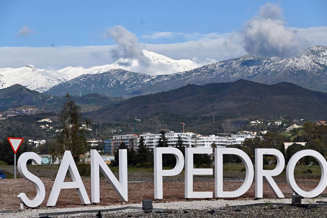 Las bajas temperaturas han dejado estampas poco frecuentes en la Costa del Sol 