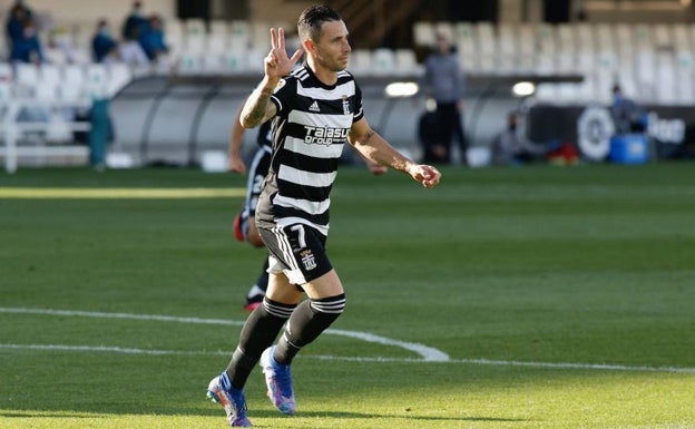El veterano Rubén Castro, el goleador del Cartagena. 