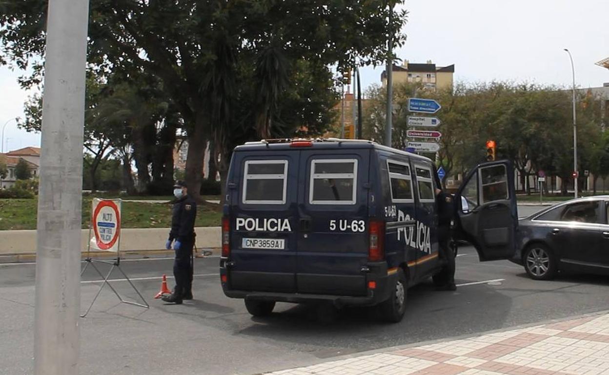 Controles policiales en Málaga (archivo).