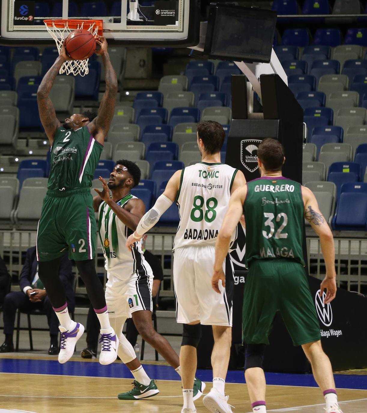 La segunda fase de la Eurocup arrancó en el Martín Carpena