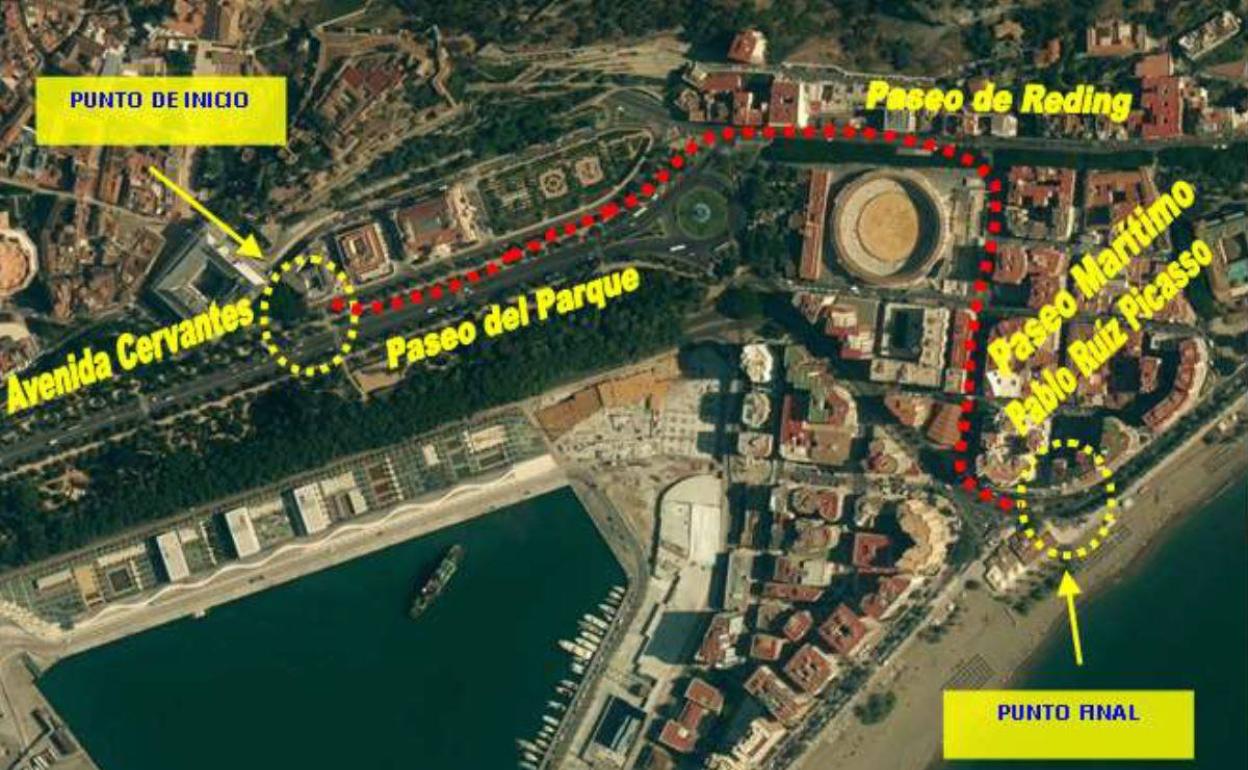 El Ayuntamiento de Málaga saca a concurso la obra del carril bici desde la avenida de Cervantes hasta La Malagueta