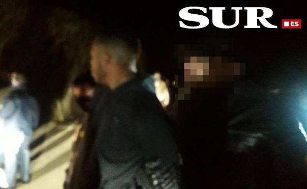 'El melillero' llevado al cuartel de la Guardia Civil. 