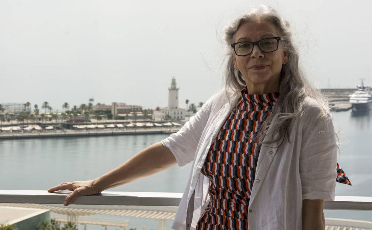 La actriz Kiti Mánver, en la terraza del Málaga Palacio, durante el pasado festival de cine. 