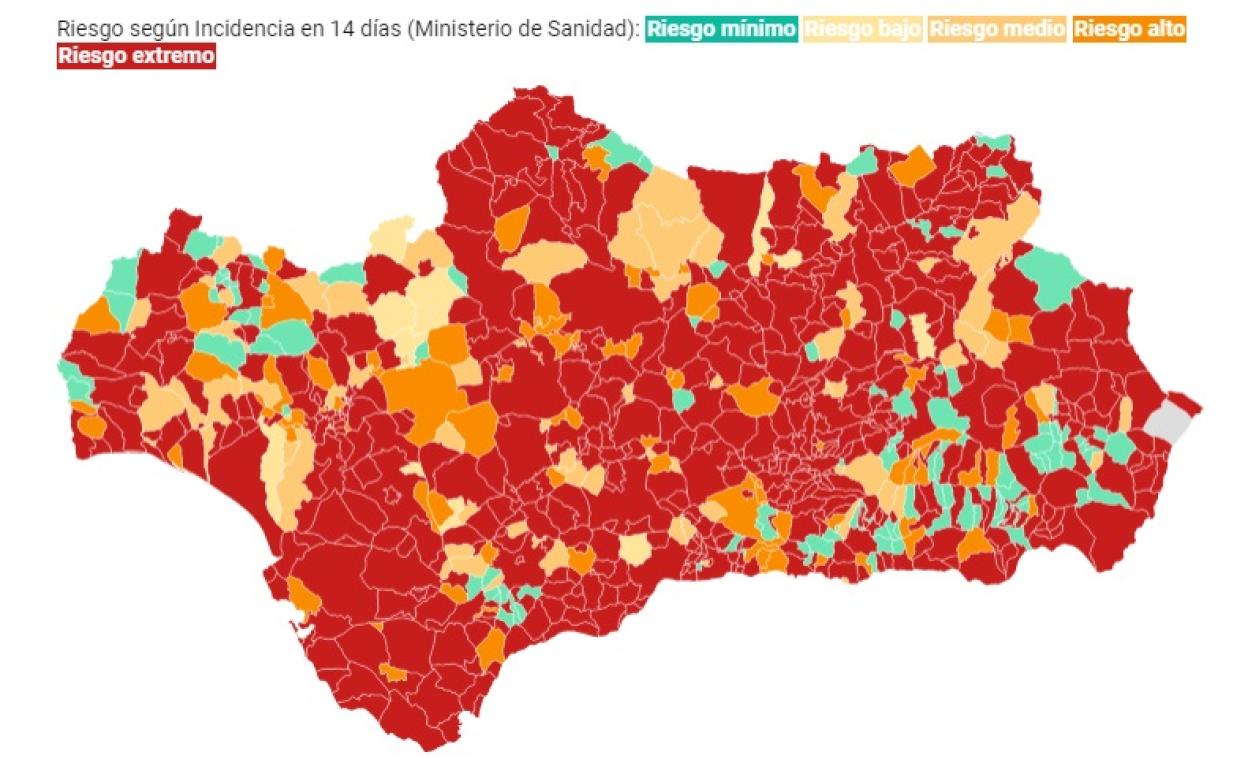 Andalucía: Consulta los municipios confinados o que cerrarán bares y comercios desde el miércoles 20 de enero