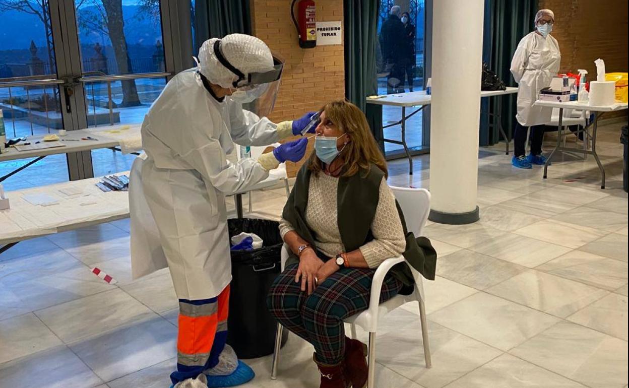 Un momento del primer cribado en la ciudad del Tajo. 