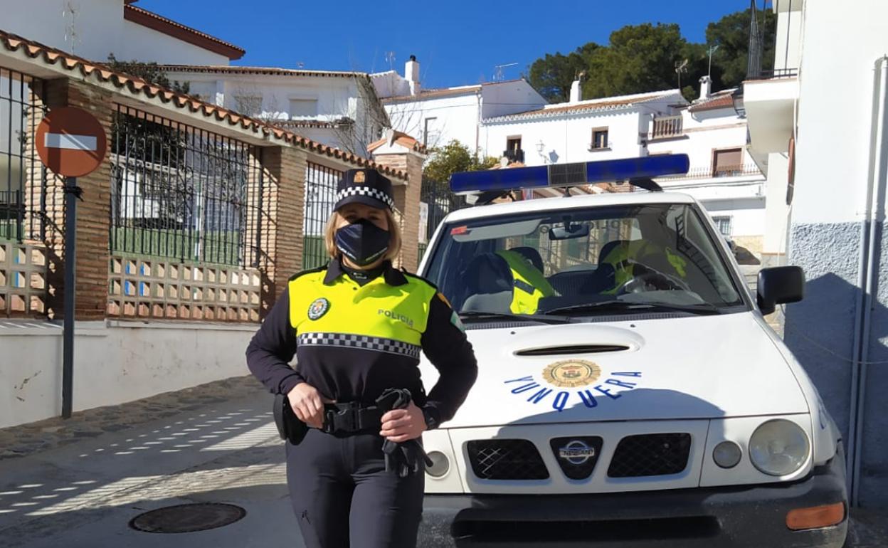 Mercedes Navarrete, policía en prácticas de Yunquera.
