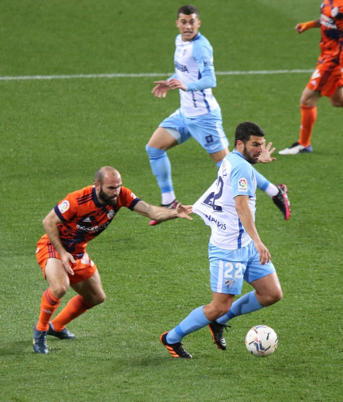 El Málaga, obligado a remontar desde los primeros minutos 