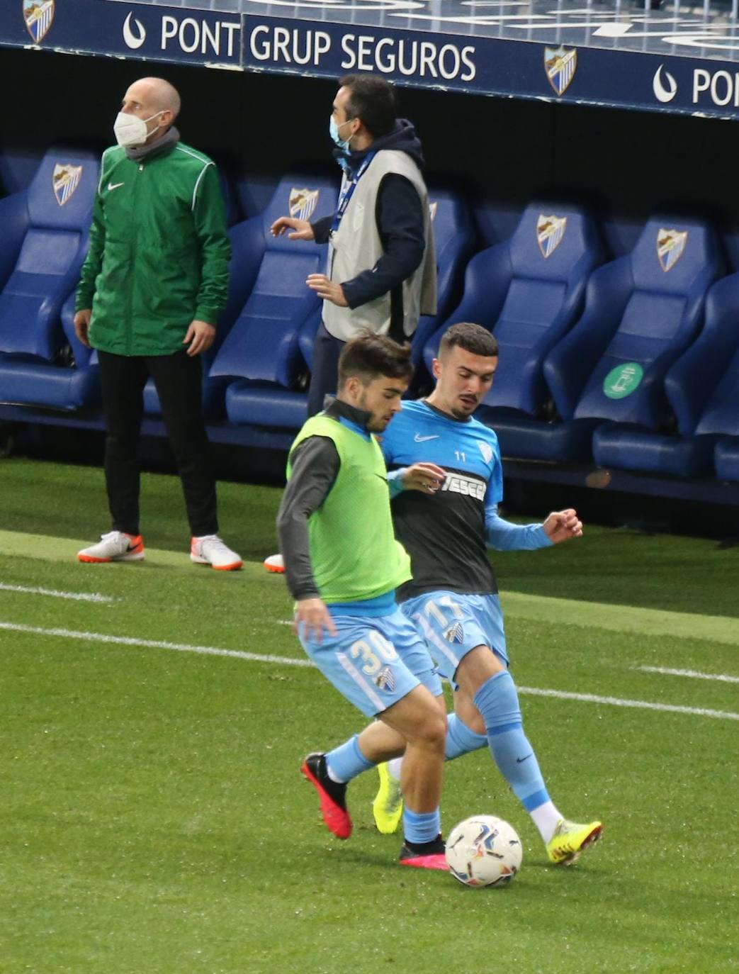 El Málaga, obligado a remontar desde los primeros minutos 