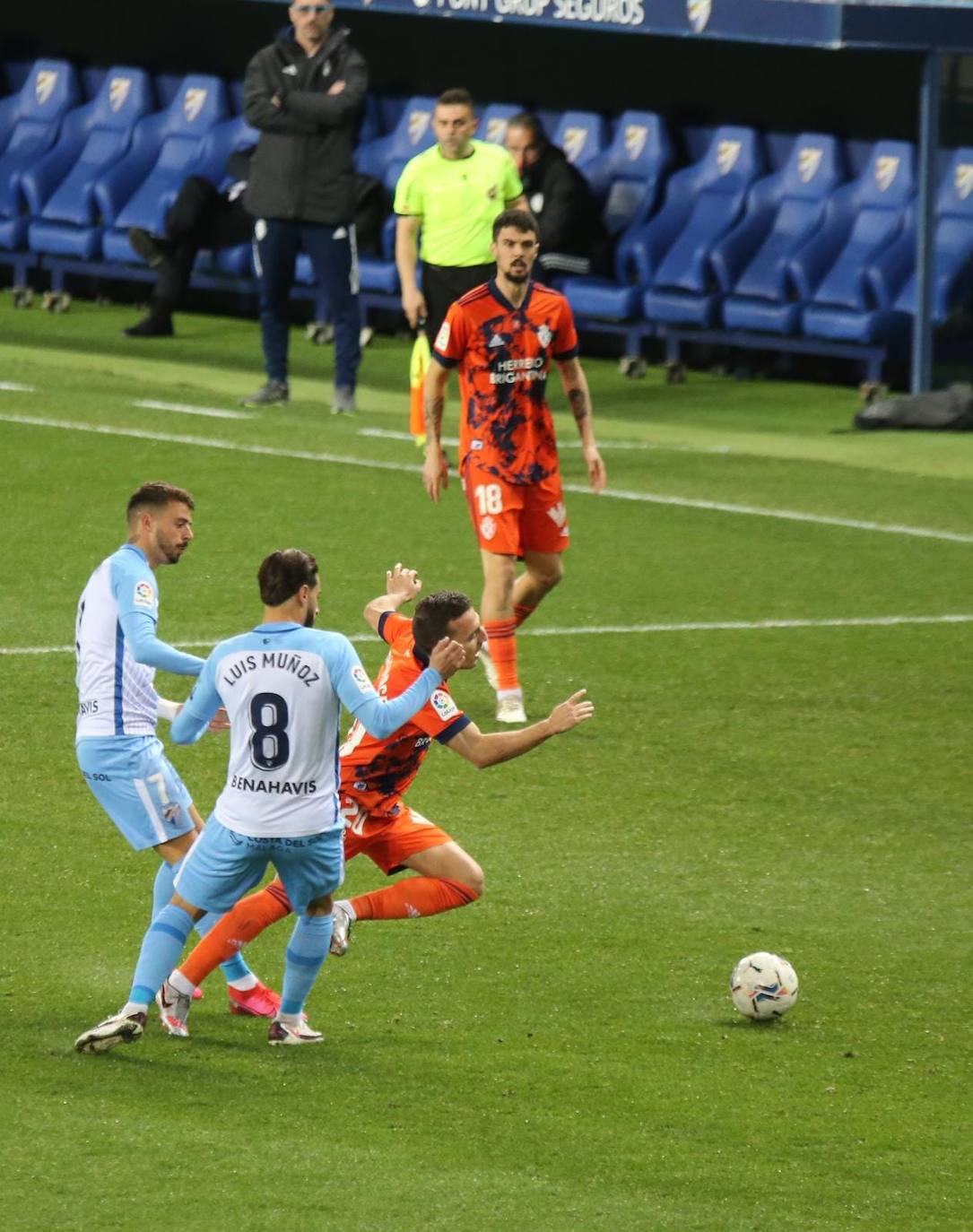 El Málaga, obligado a remontar desde los primeros minutos 
