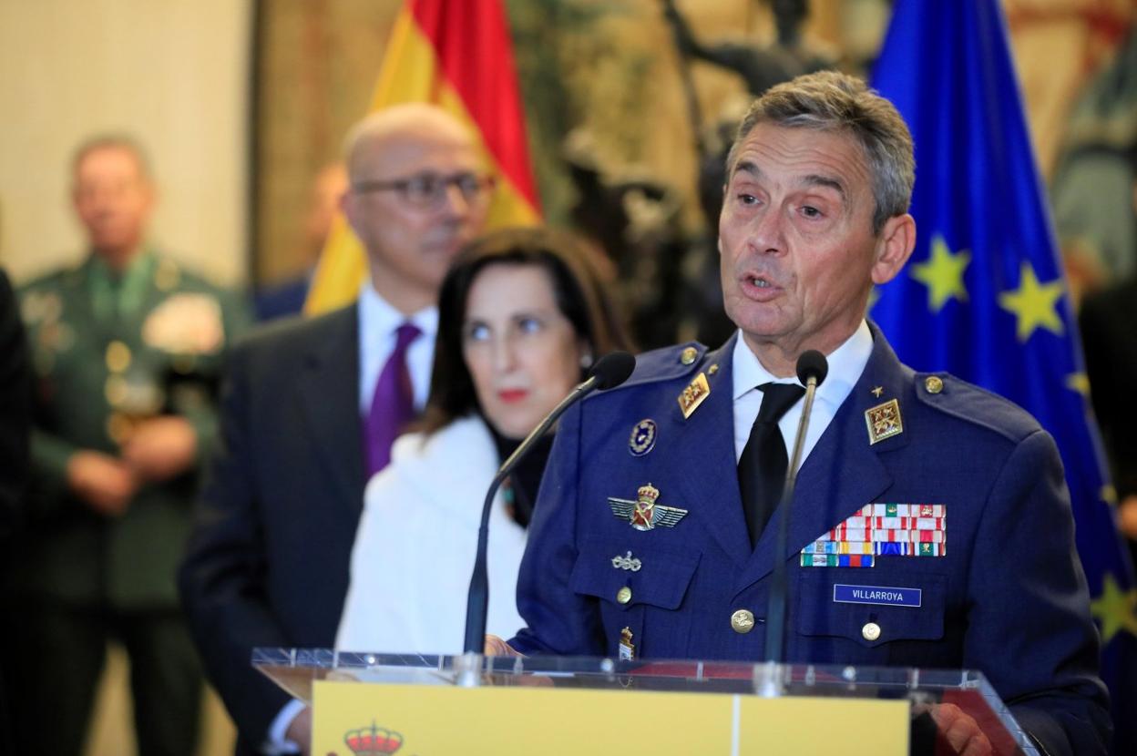 El jefe del Estado Mayor de la Defensa, el general Miguel Ángel Villarroya. fernando alvarado / efe