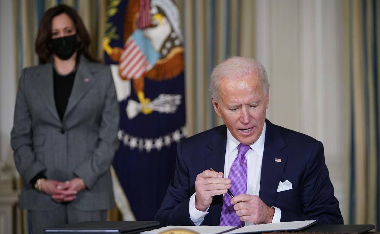 Joe Biden, en el despacho oval de la Casa Blanca.