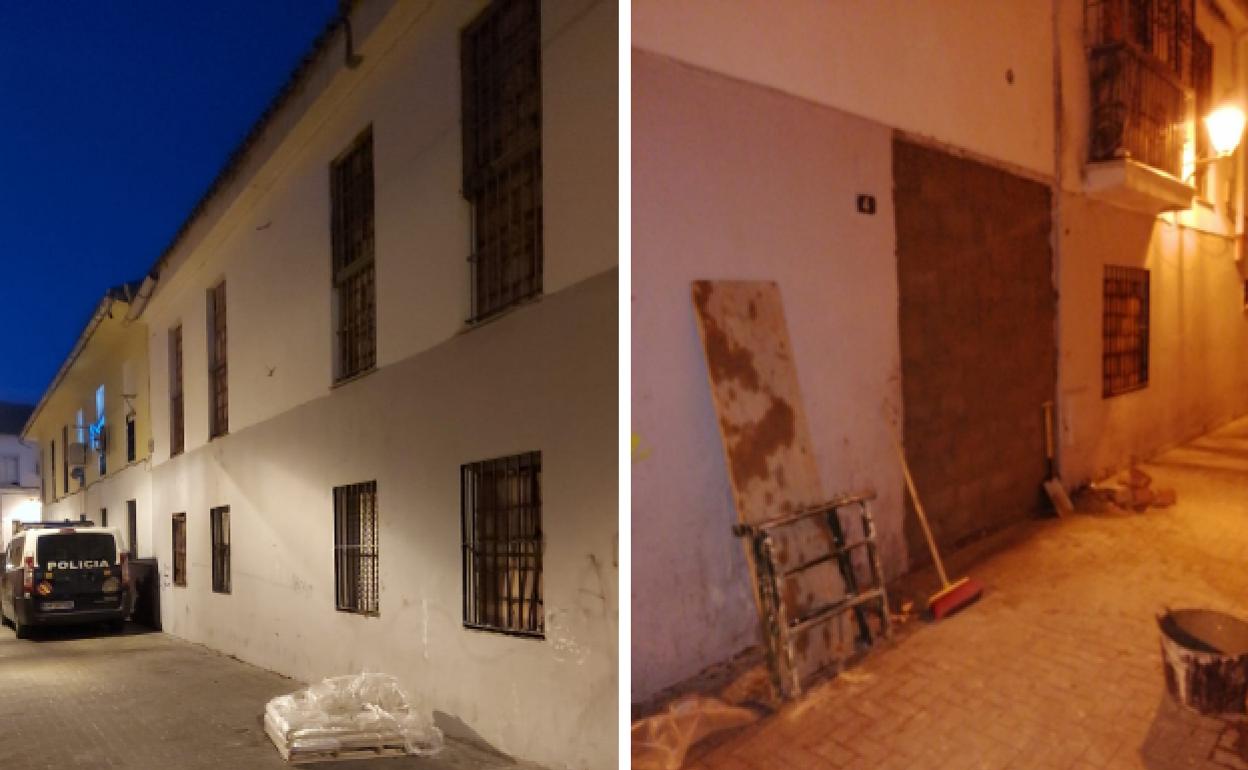 Tras la actuación policial, los narcopisos okupados fueron tapiados. 