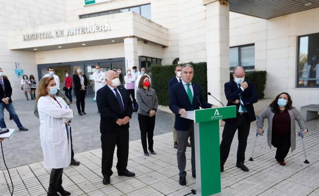 Comparecencia en el hospital de Antequera 