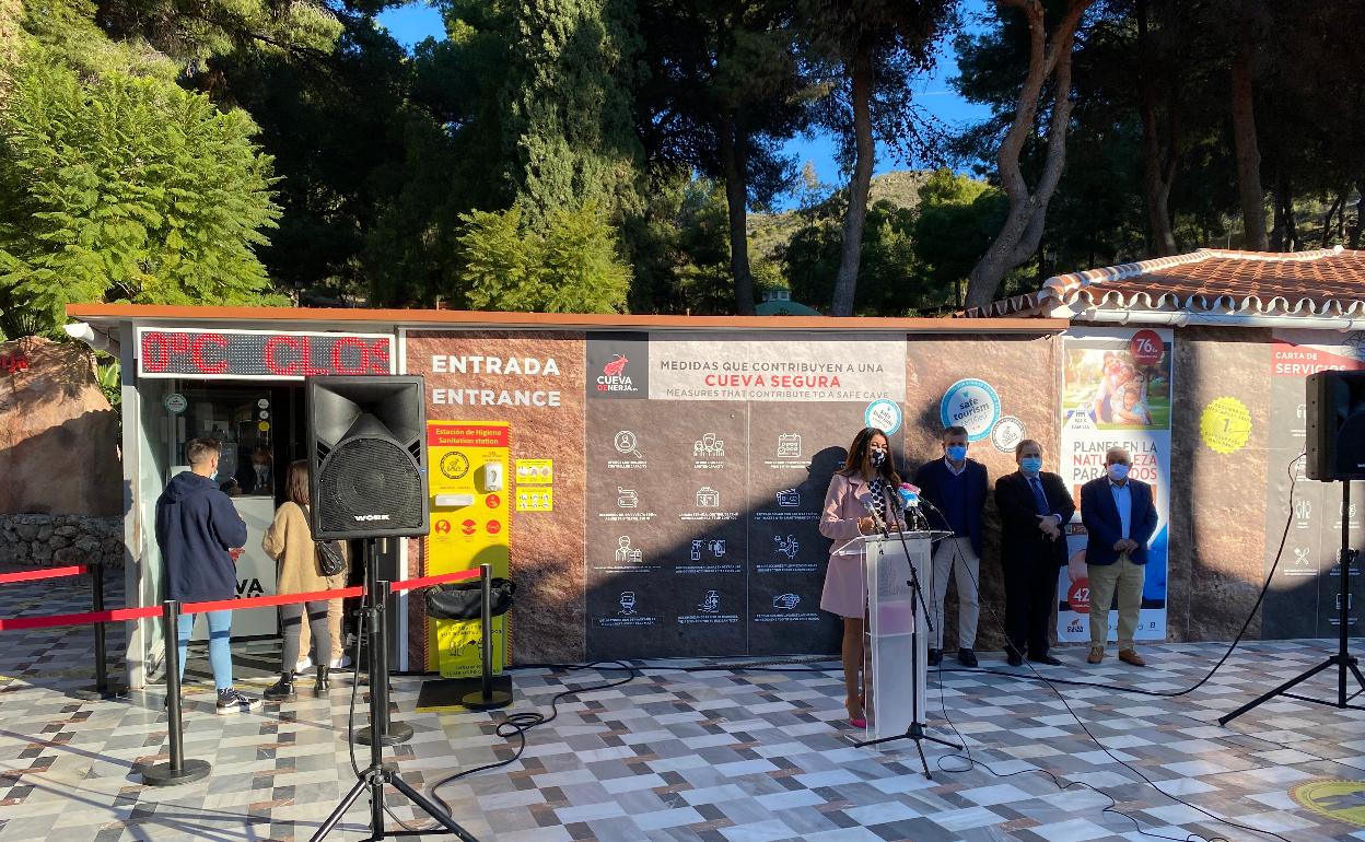 Acto celebrado el pasado diciembre con motivo de la reapertura de la cavidad. 