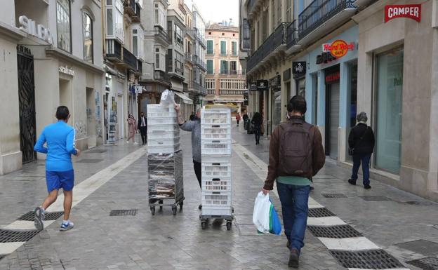 Tiendas cerradas en Málaga. 