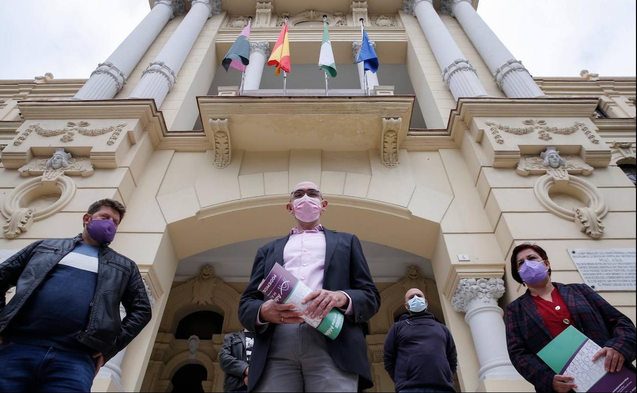 Zorrilla, este miércoles en el Ayuntamiento. 