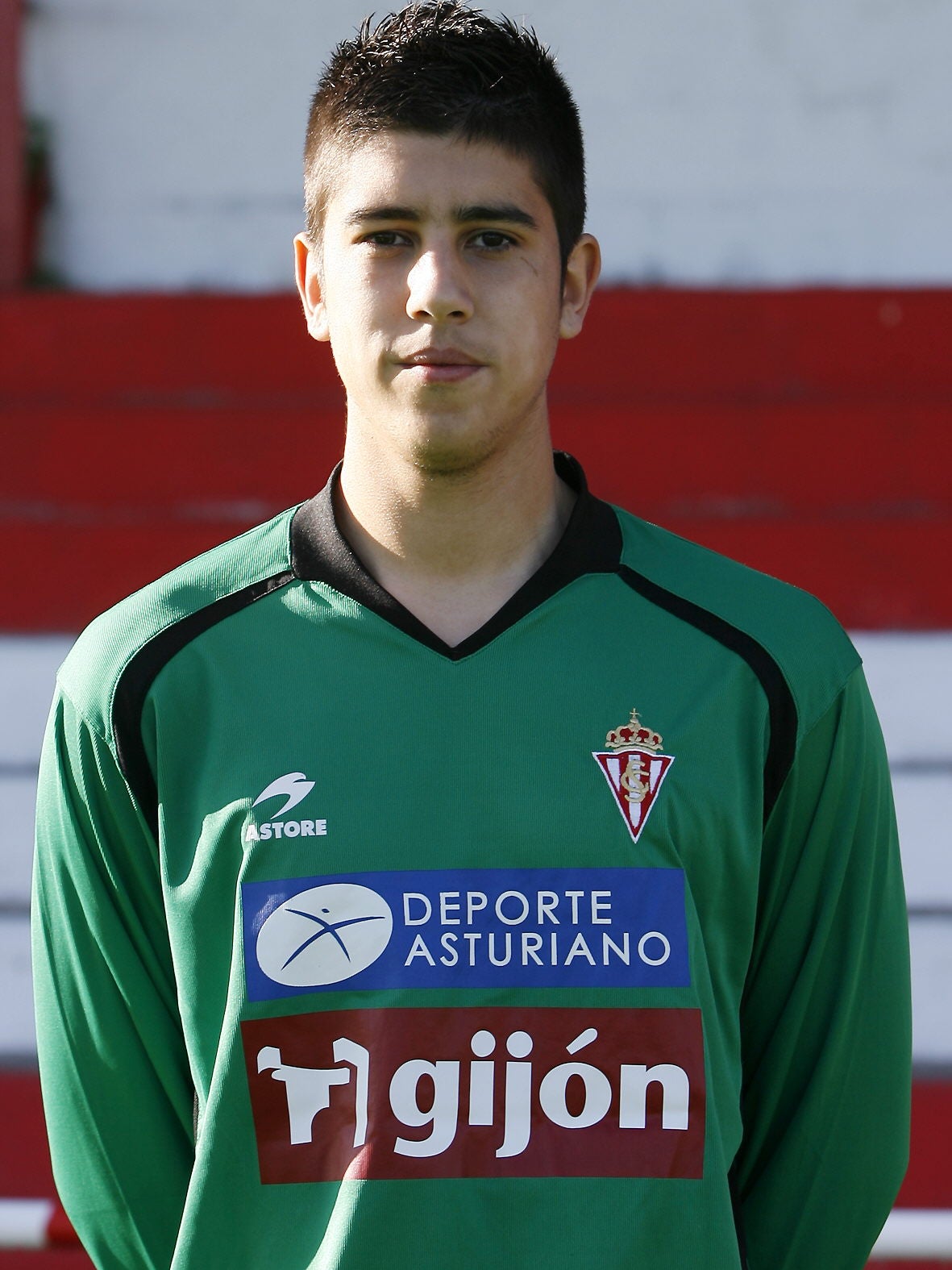 magen de Dani Barrio cuando militaba en el Sporting B, en 2008.