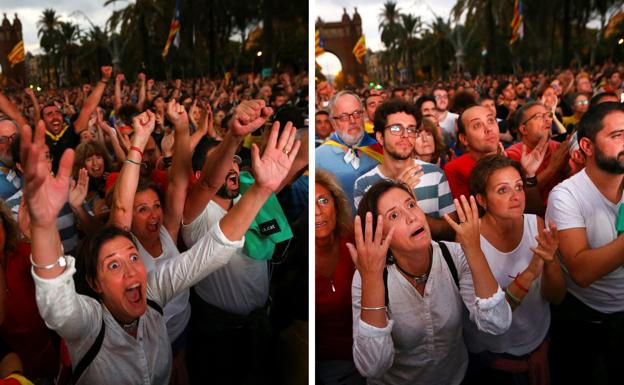 Alegría y desconcierto en apenas ocho segundos.