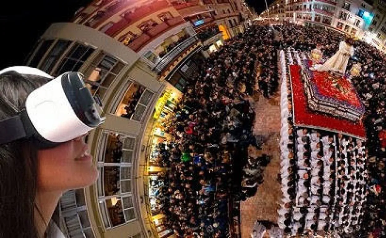 Imagen de Málaga en Semana Santa incluida en este proyecto. 