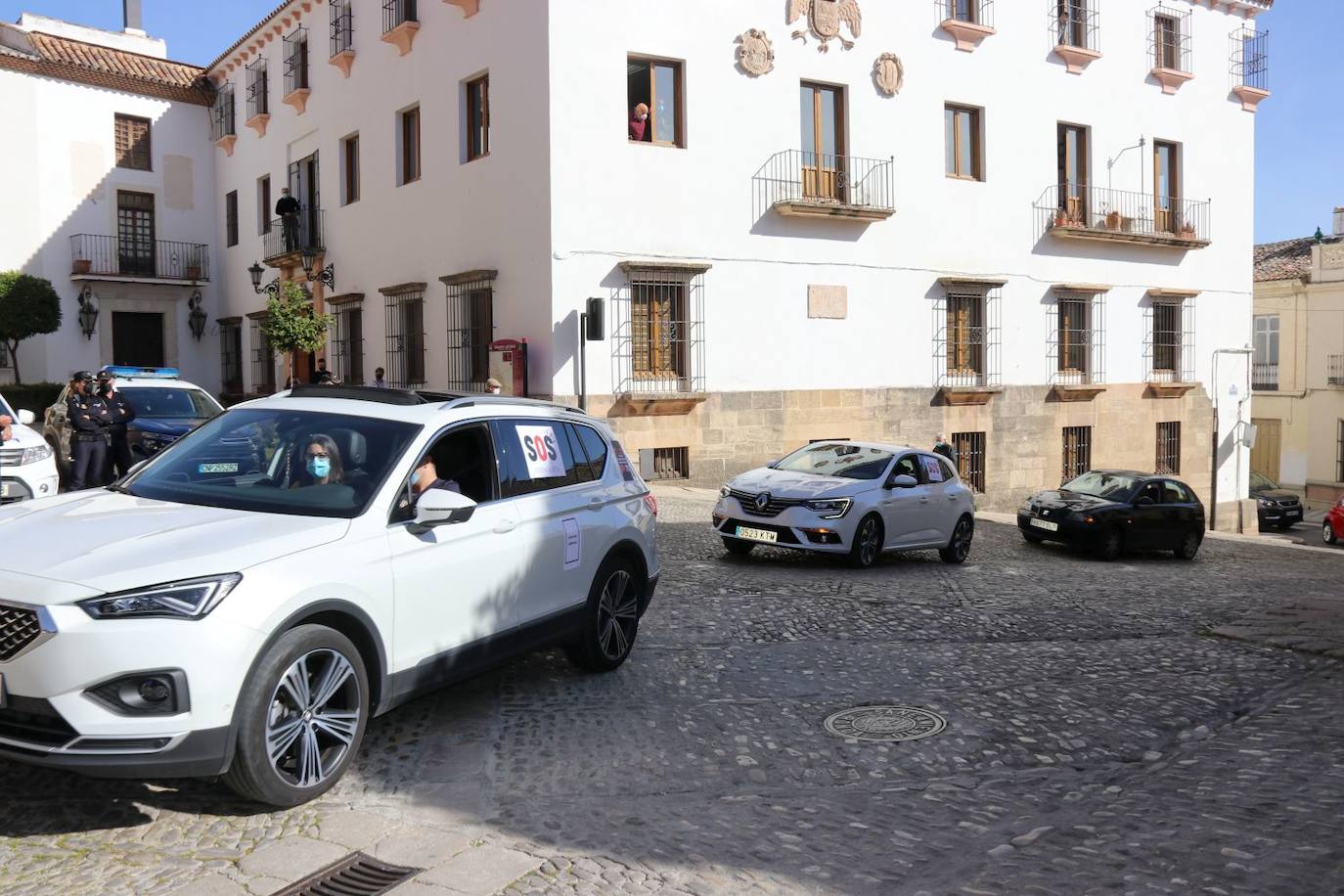 Imágenes de la protesta en Ronda 