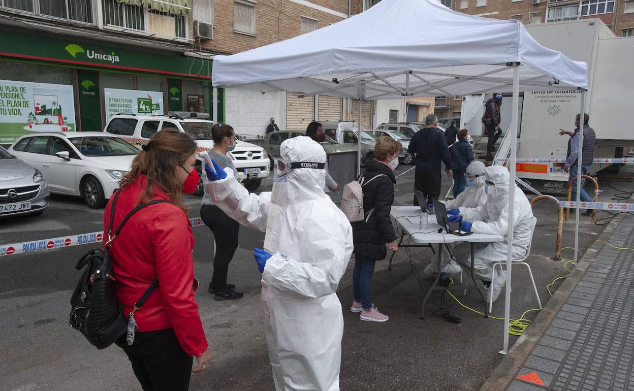 Cribado masivo de contagios en Málaga. 