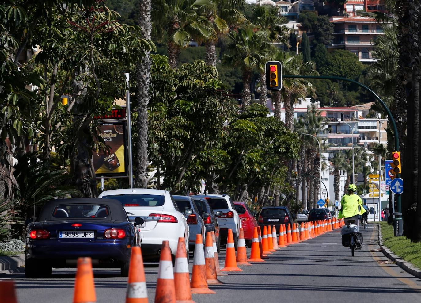 Entre las 14.00 y las 15.00 se produjo una cola que llegaba desde el inicio de la experiencia piloto hasta Muelle Heredia