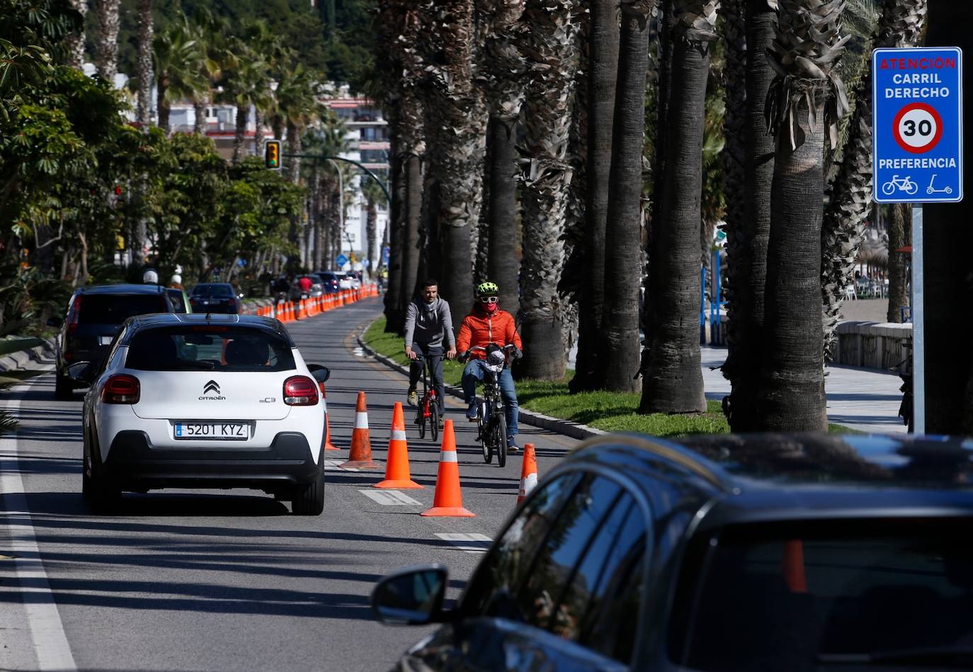 Entre las 14.00 y las 15.00 se produjo una cola que llegaba desde el inicio de la experiencia piloto hasta Muelle Heredia