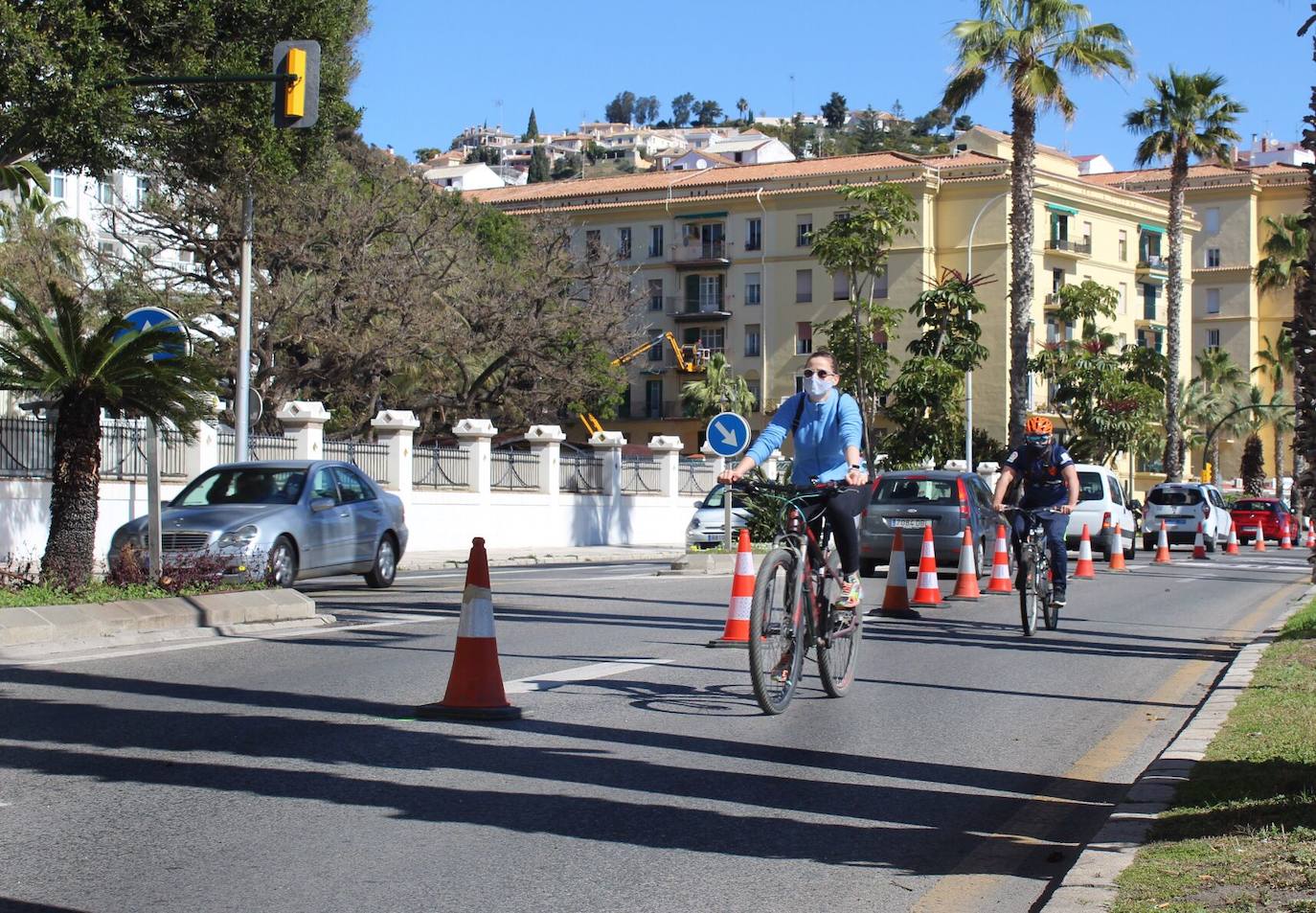 Entre las 14.00 y las 15.00 se produjo una cola que llegaba desde el inicio de la experiencia piloto hasta Muelle Heredia
