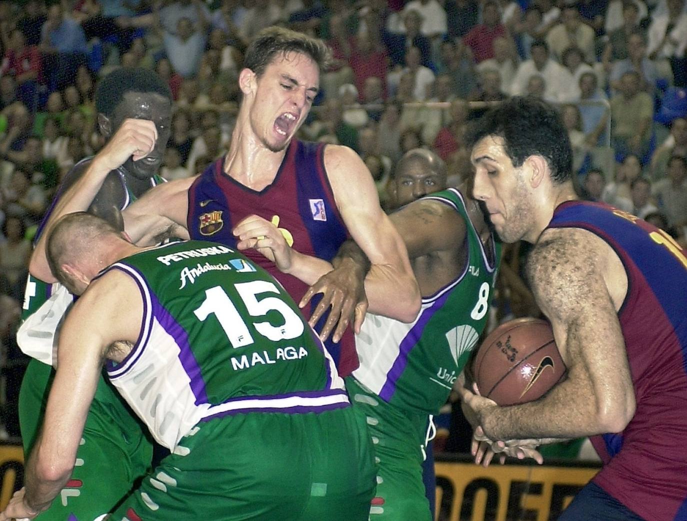 Gasol ha preparado en Málaga varias citas con la selección española y jugó un amistoso contra el Unicaja cuando militaba en los Memphis Grizzlies de la NBA. Además, se coronó en la Copa 2001 