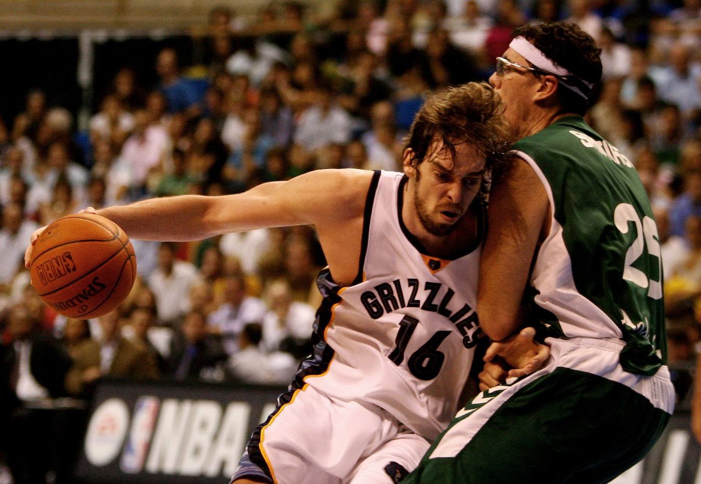 Gasol ha preparado en Málaga varias citas con la selección española y jugó un amistoso contra el Unicaja cuando militaba en los Memphis Grizzlies de la NBA 