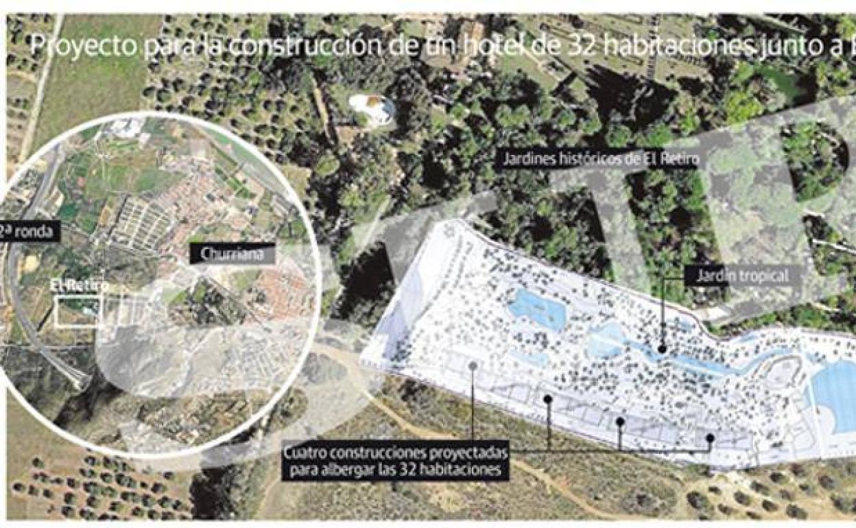 Urbanismo concede la licencia para un hotel de 31 suites junto al jardín de El Retiro