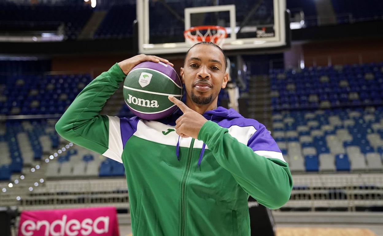 Malcolm Thomas, en su presentación con el Unicaja y que debutará este sábado. 