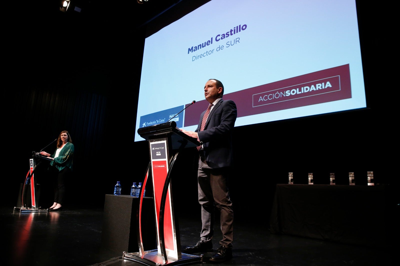 SUR y Fundación La Caixa premian el compromiso social de entidades y personas en un acto celebrado en el Auditorio del Museo Picasso Málaga