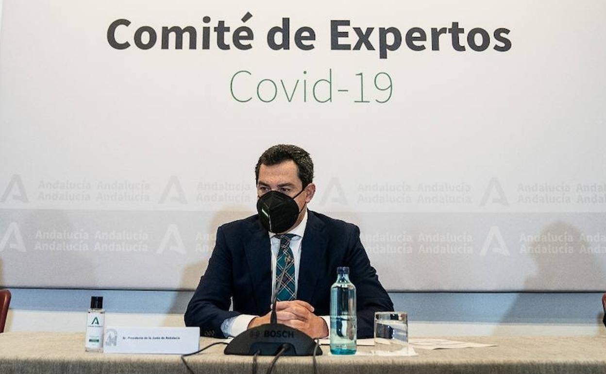 Moreno, en la reunión del comité de expertos. 