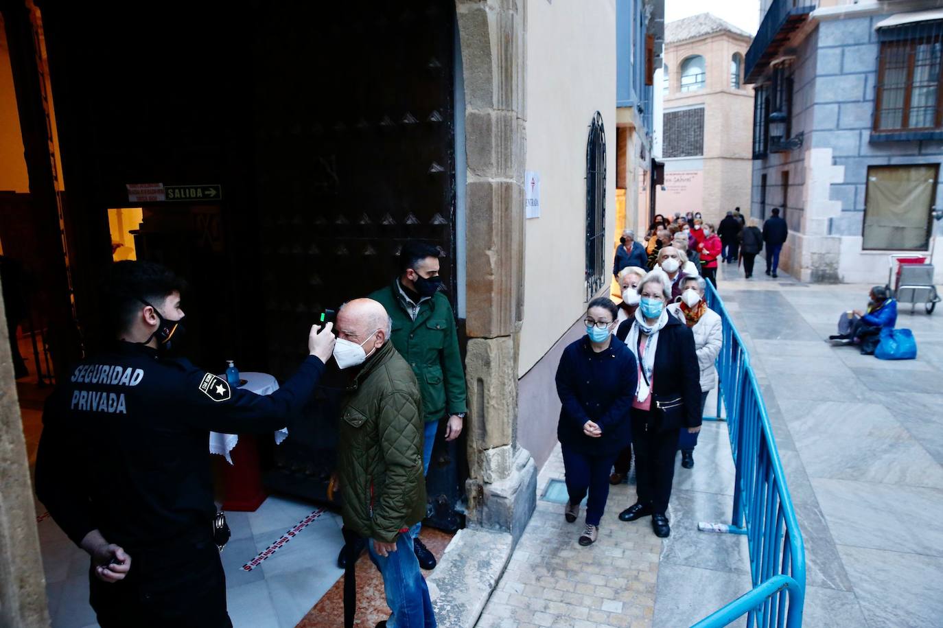La imagen de Jesús de Medinaceli permanecerá expuesta para la veneración este viernes y sábado en la parroquia de Santiago, con medidas de distanciamiento.