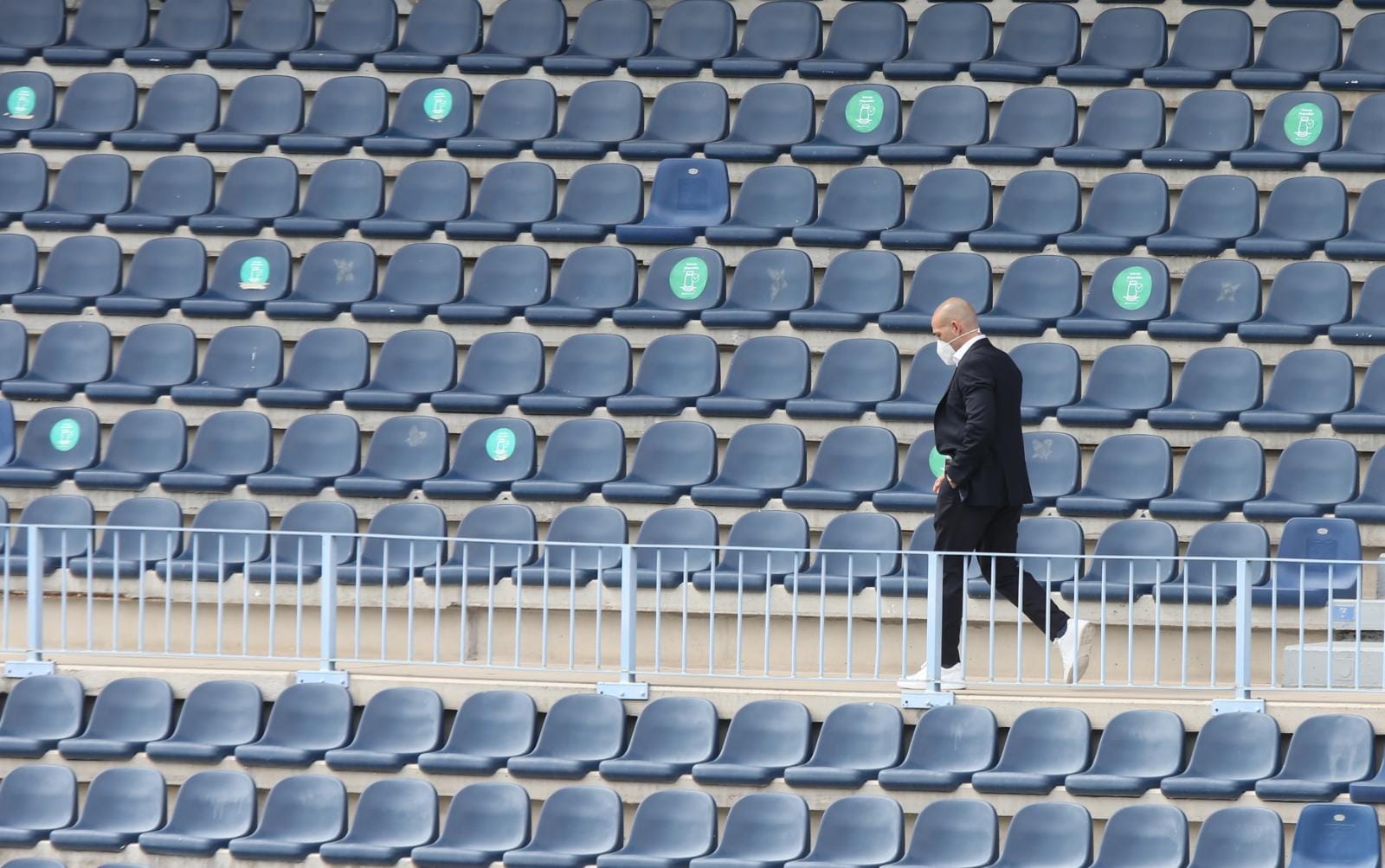 El encuentro en la Rosaleda, en imágenes