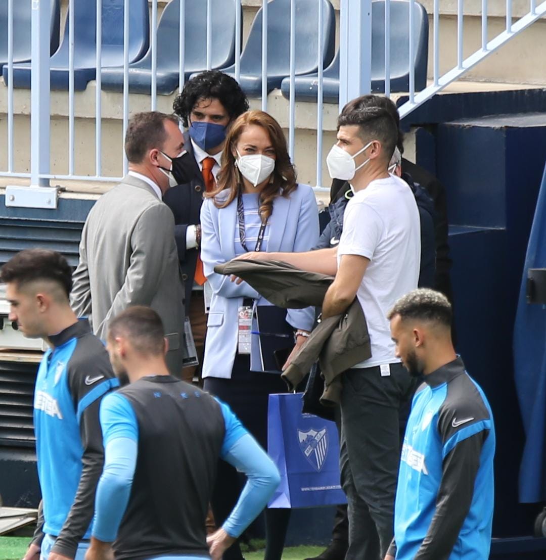 El encuentro en la Rosaleda, en imágenes