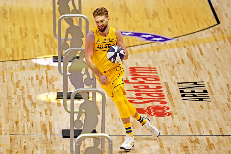 Domantas Sabonis, durante el Concurso de Habilidades de la NBA. 