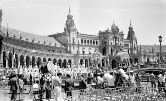 La Plaza de España de Sevilla fue uno de los lugares más icónicos en los que se rodó el filme de David Lean