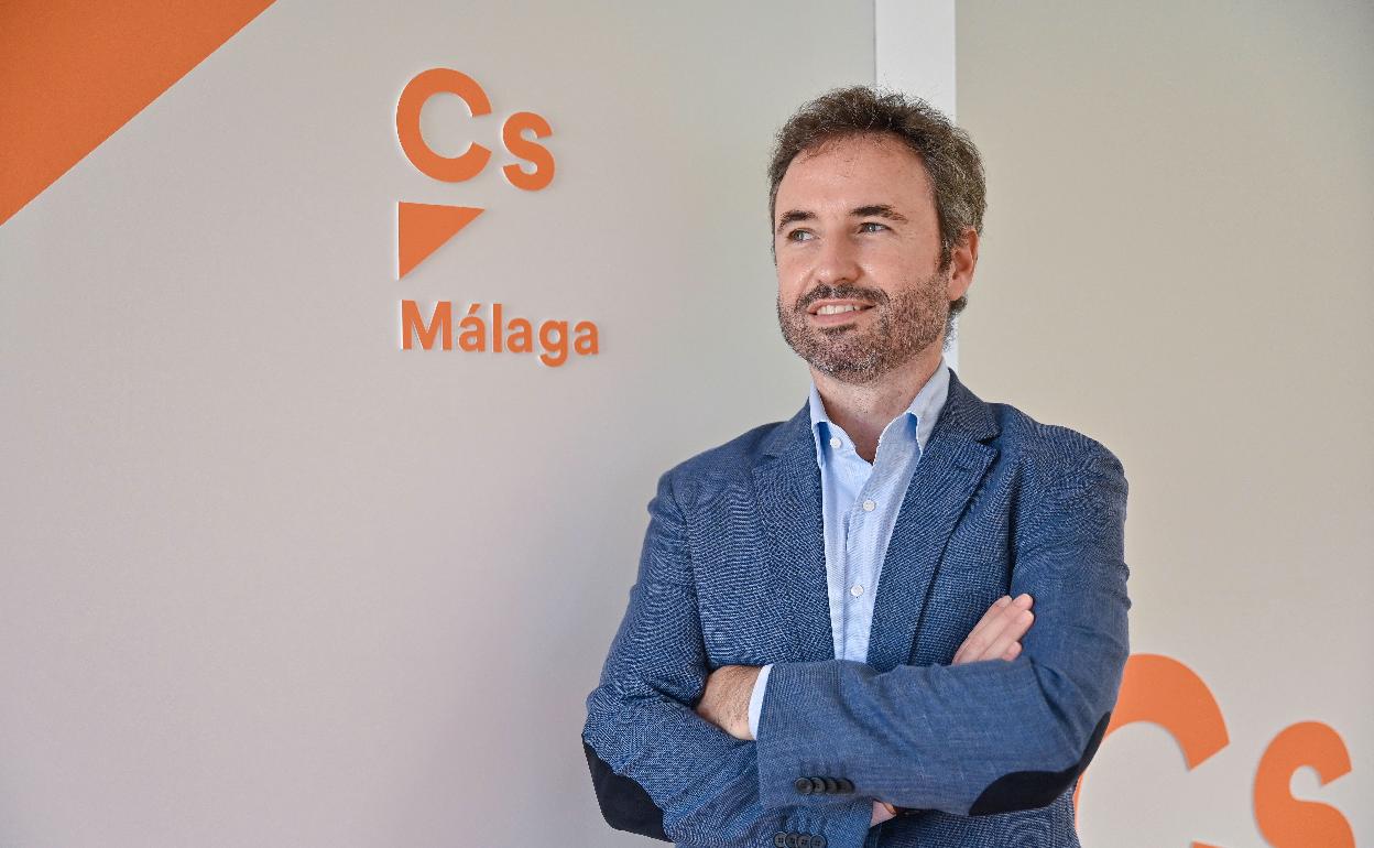 Díaz, en una imagen de archivo en la sede provincial de Ciudadanos.