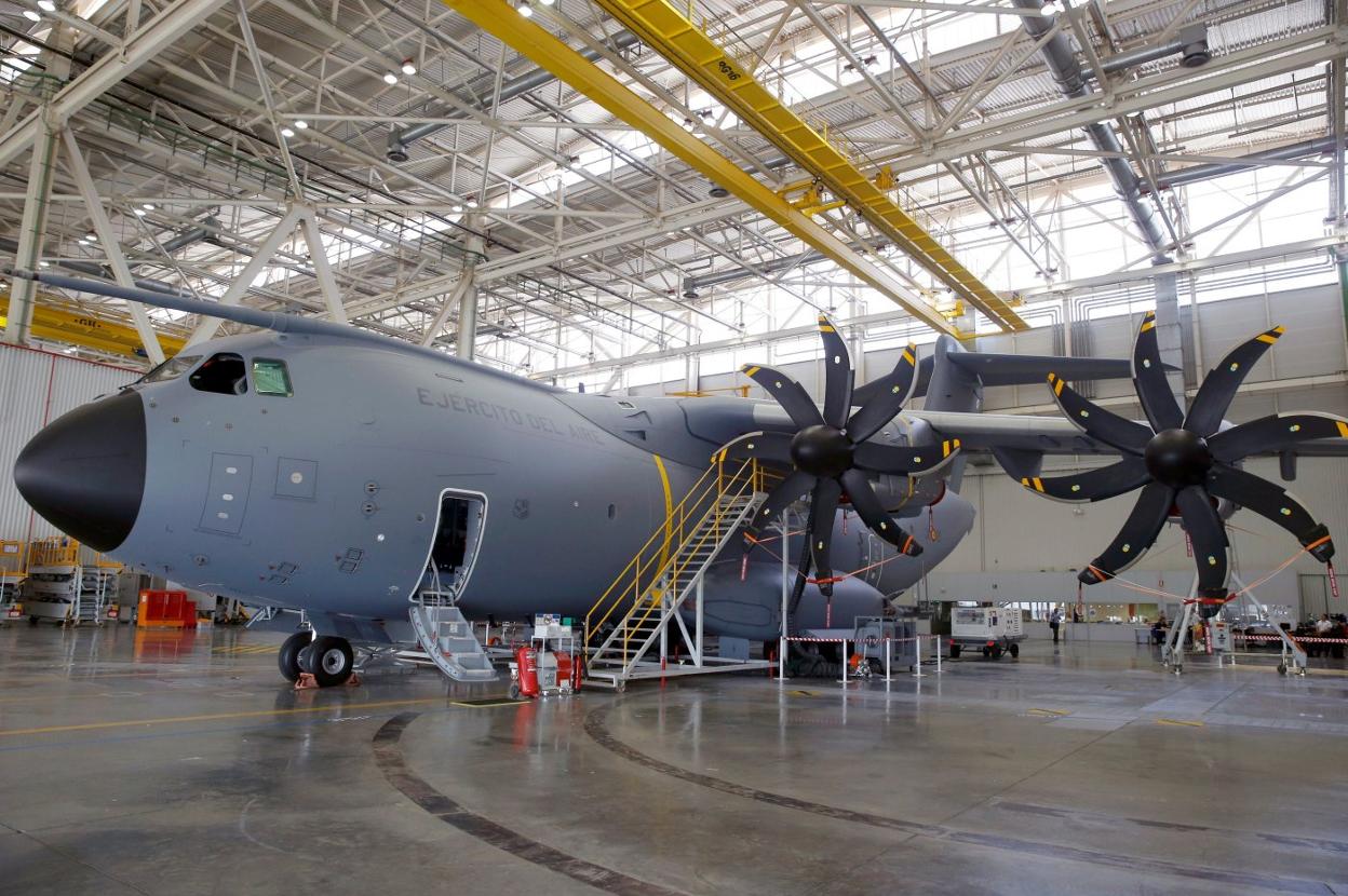 Fabricación y ensamblaje del avión militar A400M en las instalaciones de Airbus en Sevilla. 