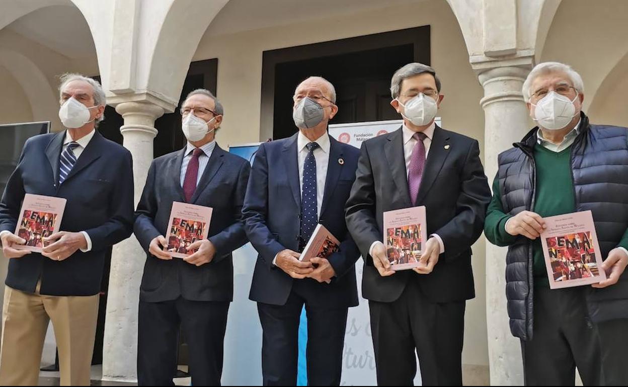 Merino, Cobalea, De la Torre, De Mateo y Cabra de Luna, en la presentación de la obra. 