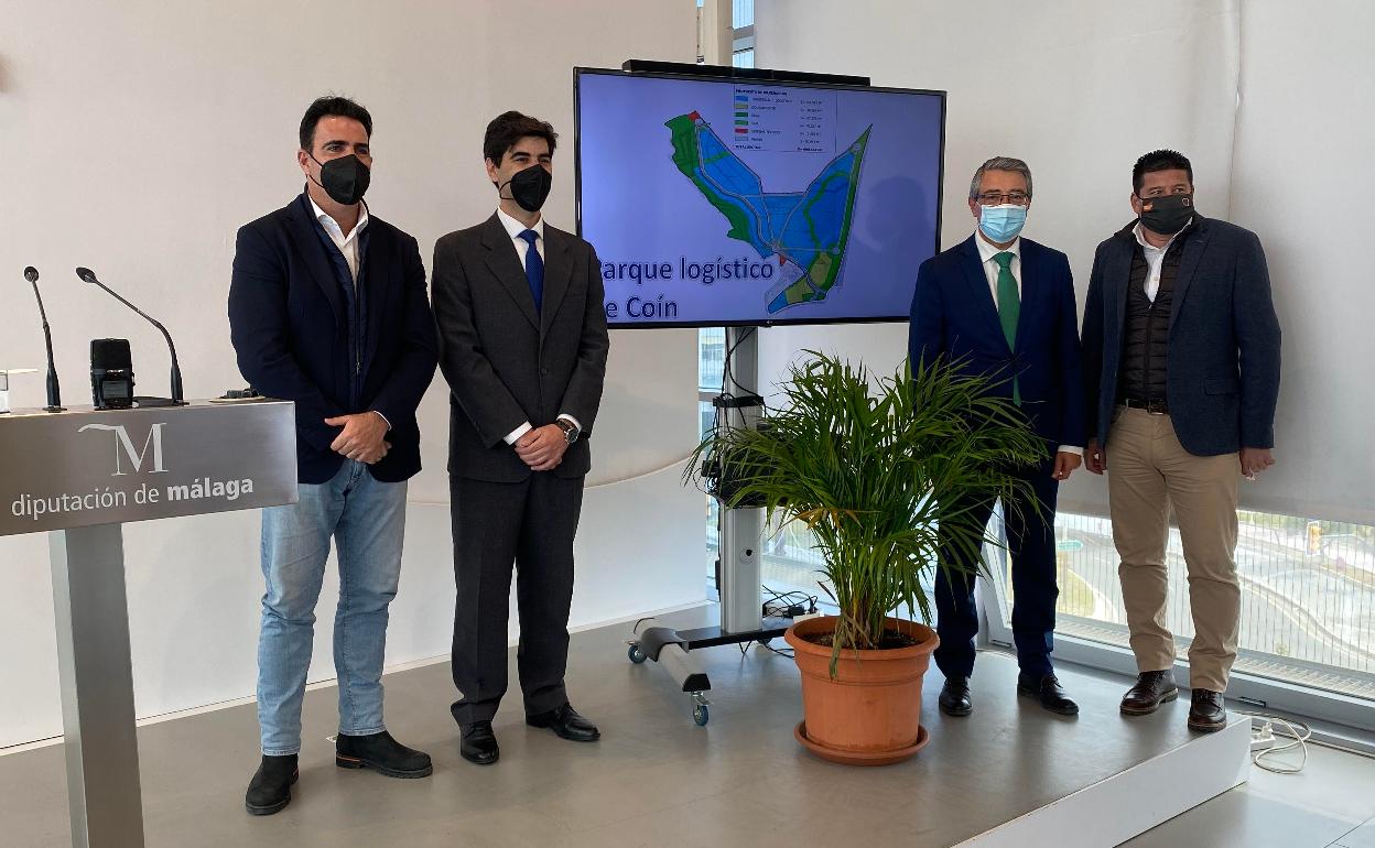 Presentación en la sede de Diputación del parque logístico de Coín.