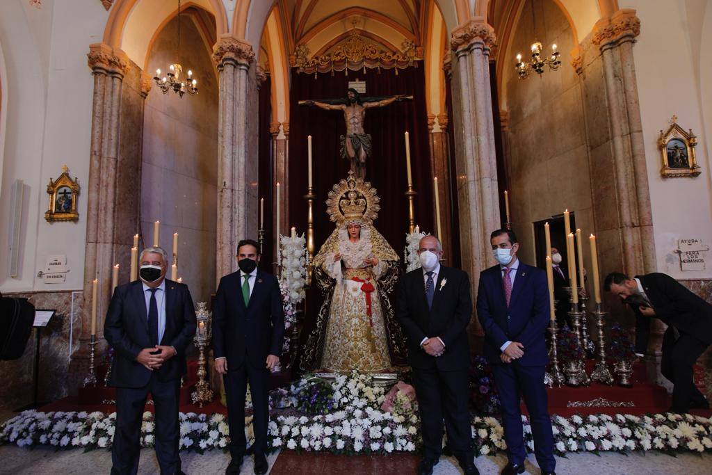 Titulares de la hermandad de la Salud, en San Pablo e