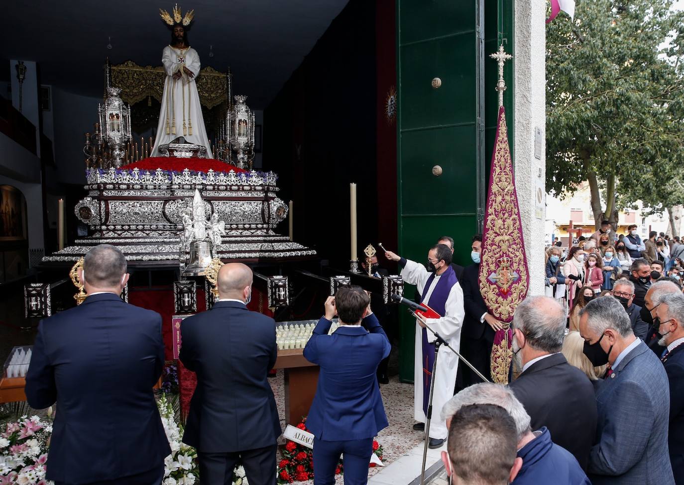 Bendición de la imagen del Señor de Málaga. 