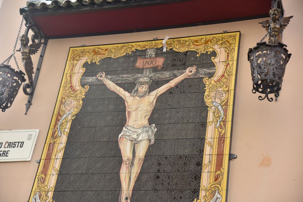 Inauguración del mosaico del Cristo de la Sangre