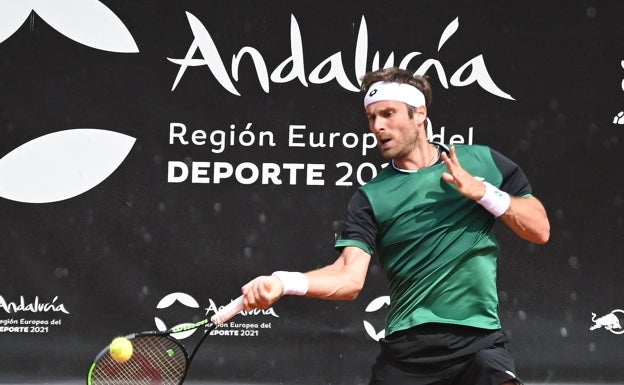 Norbert Gombos, en el duelo ante Federico Delbonis, el más largo del torneo (tres horas y 23 minutos) 